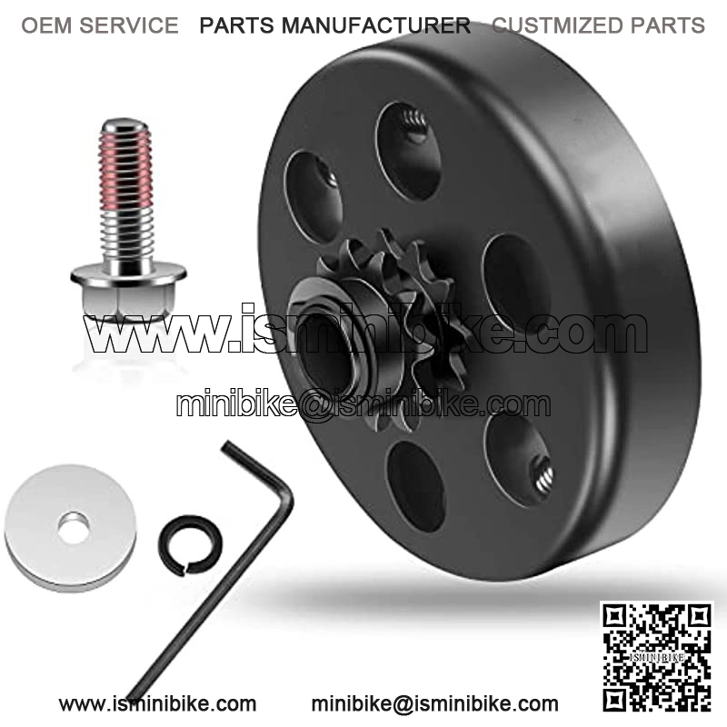 6 Tooth Clutch Drum Gear Box 68 Tooth Rear Chain Sprocket 25H Chain (136 Links) For 2 Stroke 47cc 49cc Minimoto Pocket Bike 4 Wheeler Quad ATV