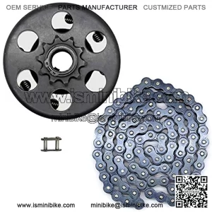 Centrifugal Go Kart Clutch, 3/4" Bore 10T 10 Tooth 6.5 HP with #40/41/420 Chain for Predator 212cc Small Engine Minibike Lawnmower Fun Kart, 3/4 inch Clutch