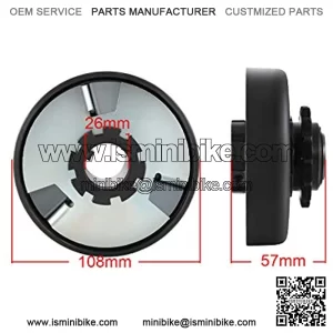 44mm Big Bore Cylinder Replacement for 2 Stroke 43cc 47cc Coolster 49cc Pit Bike Gas Scooter Mini Pocket Bike