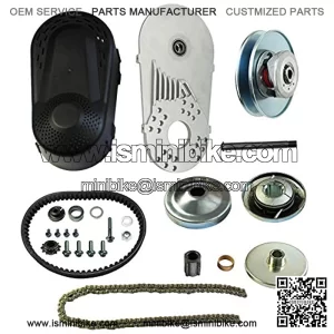 212CC Torque Converter 6.5 HP 3/4" Go Kart Mini Bike Comet Clutch 10T 420 Chain Predator Driver Pulley Replacement Set - 30 Series