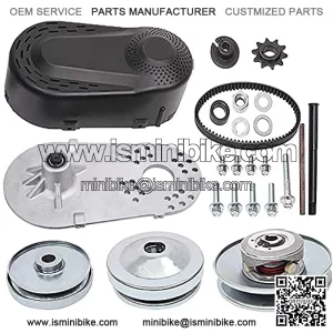 30 Series 6.5 HP Go Kart Mini Bike Torque Converter Clutch Driver Pulley Replacement Comet Manco 212CC 3/4" Bore 10T #40/41/420 China (Complete 3/4" Torque Converter Set)