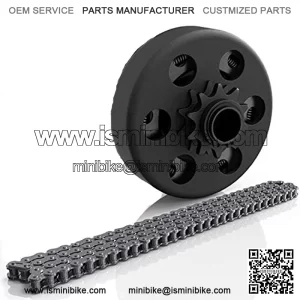 8mm ID Chain Roller Tensioner Guide Wheel for 50cc 110cc 125cc Chinese Dirt bike Pit Bike CRF CR XR Motocycle ct200u Baja Warrior Doodle Bug Mini Bike Black