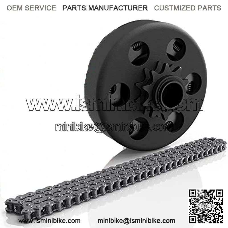 8mm ID Chain Roller Tensioner Guide Wheel for 50cc 110cc 125cc Chinese Dirt bike Pit Bike CRF CR XR Motocycle ct200u Baja Warrior Doodle Bug Mini Bike Black
