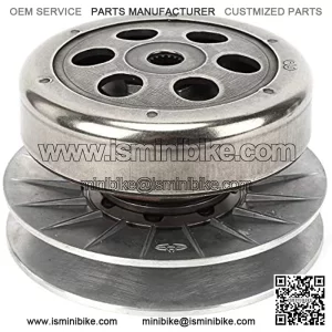 Rear Driven Pully Assembly,Clutch Driven Pully Rear Assembly Fit Replacement for LINHAI 260cc 250 300cc Scooter Go Kart ATV 16T Spline