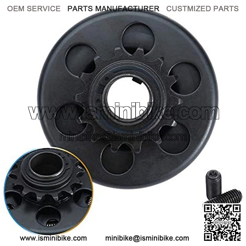 Centrifugal Go Kart Clutch,KIOIPO,13HP Go Kart Centrifugal Clutch 1inch Bore 14T 14 Tooth For 40 41 420 Chain,1 Inch Clutch