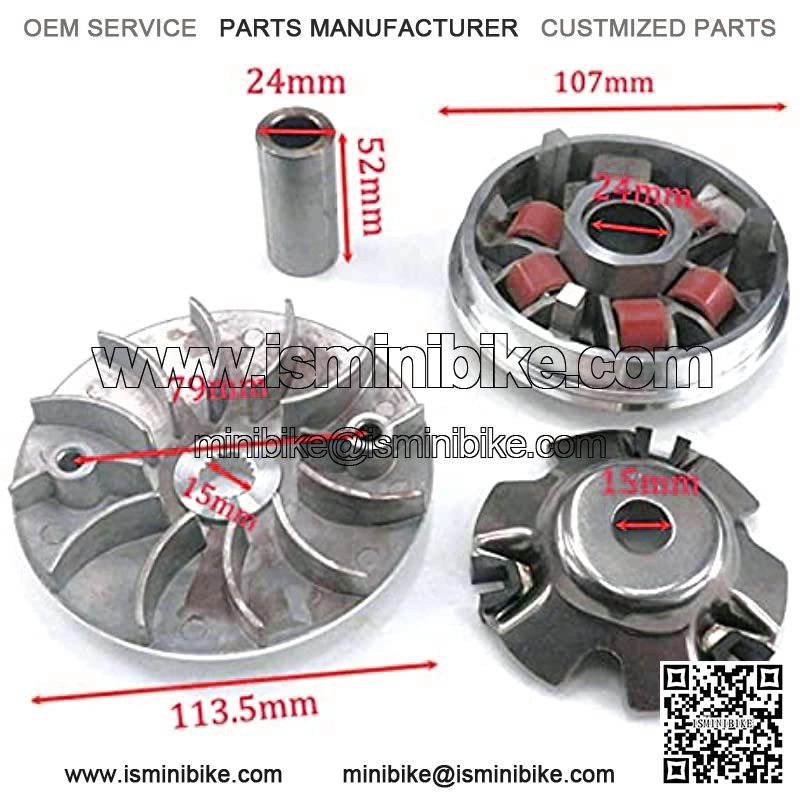 Variador de Motocicleta Conjunto con Embrague de Ventilador de Rodillos para GY6 125 150cc Scooter Motor MOGEED Piezas DE Kart para la Moto - Image 2