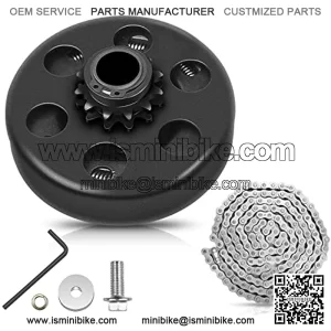 Go Kart Mini Bike Centrifugal Clutch 3/4 Bore 12T with #35 Chain Screws Fit for Go Kart Minibike Honda Engines
