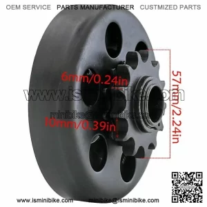 Clutch 13T 3/4 Bore 19mm for # 428 Chain Mini Bike Go Kart Fun Kart Quad Buggy