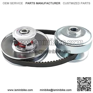 40 Series 1" Bore GO Kart CVT Torque Converter clutch kit, 1" Bore Driver Clutch + 3/4" Driven Clutch + 203785 Drive Belt Replaces Comet 40/44 Series for Mini Bike, Go Kart, Lawnmower