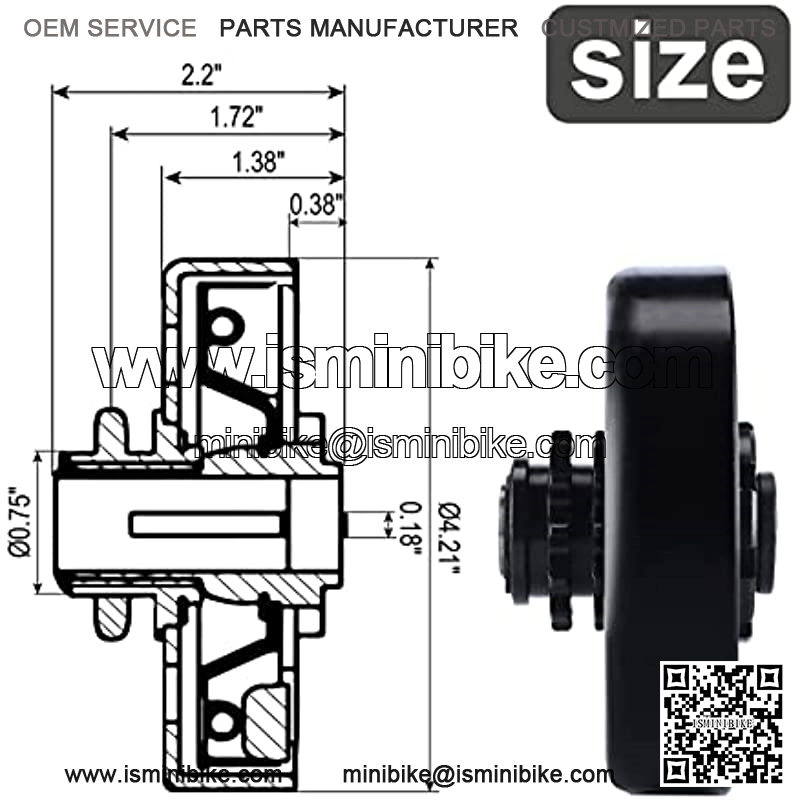 Centrifugal Clutch 3/4" Bore 12 Tooth with #35 Chain Fits for predator 212CC 2-6.5 HP Engine, Commonly used on Go Karts Mini Bike and Fun Kart - Image 2