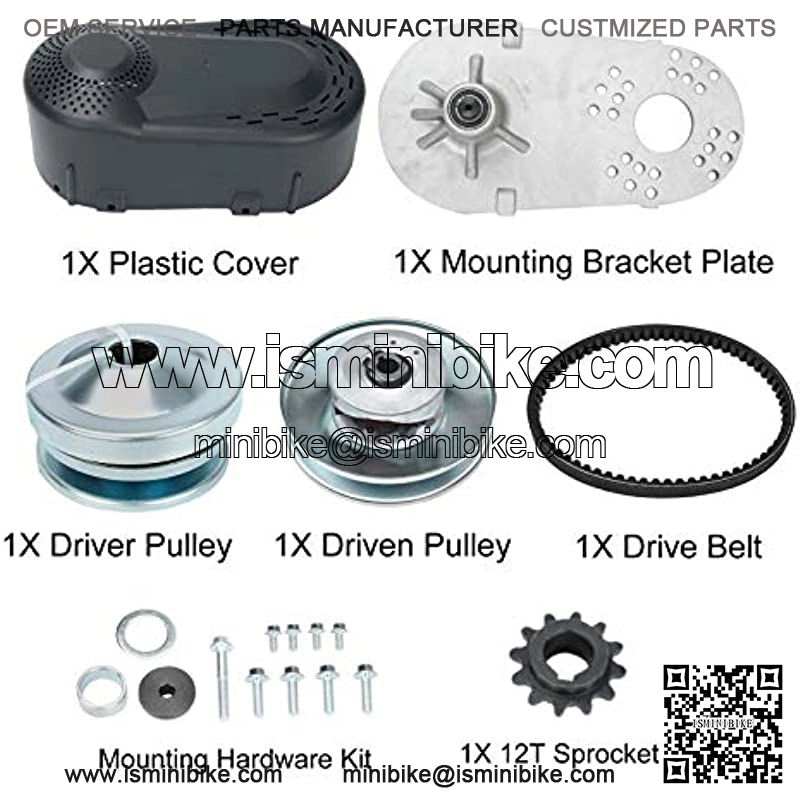 1" Go Kart Torque Converter CVT Comet Clutch Replaces Comet TAV2 219554A Manco Go Karts 12T #35 Chain Drive Belt Fits Engines with a 1" Straight Crankshaft - Image 2