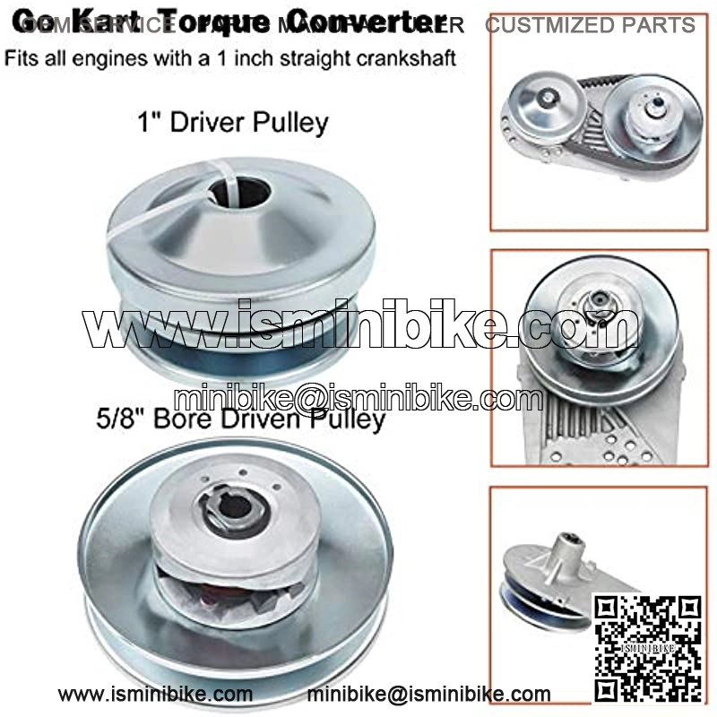 1" Go Kart Torque Converter CVT Comet Clutch Replaces Comet TAV2 219554A Manco Go Karts 12T #35 Chain Drive Belt Fits Engines with a 1" Straight Crankshaft - Image 3