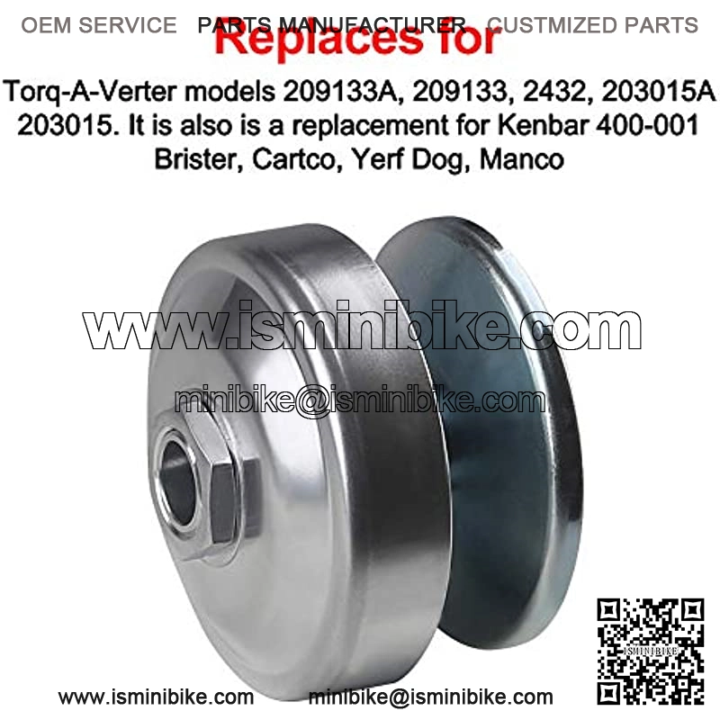 1" Bore 40 Series Go Kart Torque Converter Driver Pulley Clutch Replacement for Comet 40/44 - Image 2