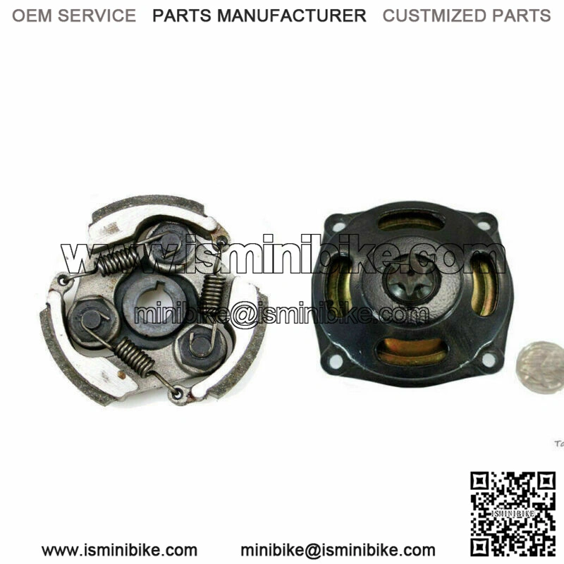 7T Gear box Drum & Clutch Pad & 25H Chain for 47cc 49cc Mini Pocket Bike ATV - Image 2