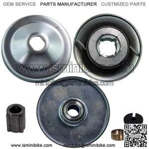 3/4" Bore 30 Series Torque Converter Drive Clutch for Mini Bike 3/16" Key Way