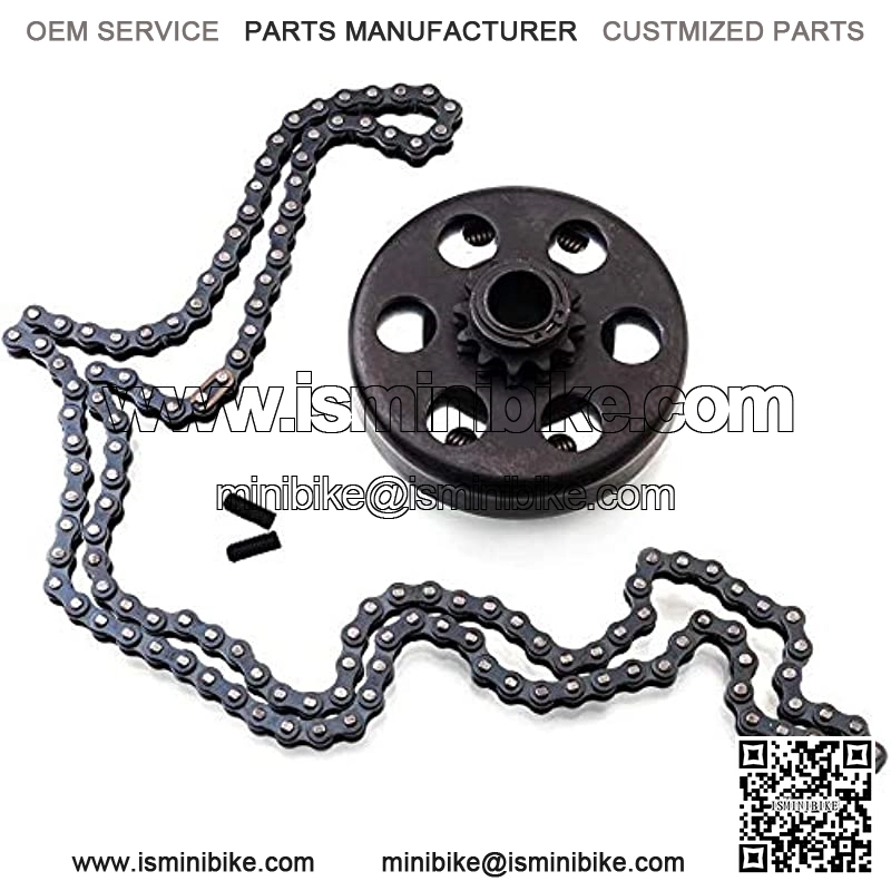 Go Kart Clutch 3/4 Bore 12T with #35 Chain, Centrifugal Clutch Fit for Go Kart Minibike Honda Engines 3/16 Key Way