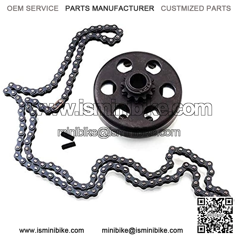 Centrifugal Clutch 3/4" Bore #35 Chain 12 Tooth for Go Karts Mini Bike Replace Parts (12T Centrifugal Clutch with #35 Chain)