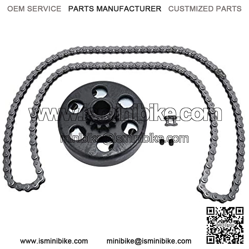 Go Kart Clutch 3/4 Bore 12T with #35 Chain, Centrifugal Clutch Compatible with Go Kart Minibike Honda Engines 3/16 Key Way