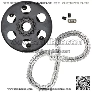 Centrifugal Go Kart Clutch, 3/4" Bore 12T 12 Tooth with #35 Chain 6.5 HP for Minibike Lawnmower Fun Kart Honda Engine, 3/4 inch Clutch