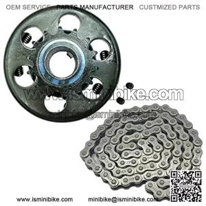 14T Centrifugal Clutch and #420 Chain For Harbor Freight Predator 8HP 301cc Go Kart