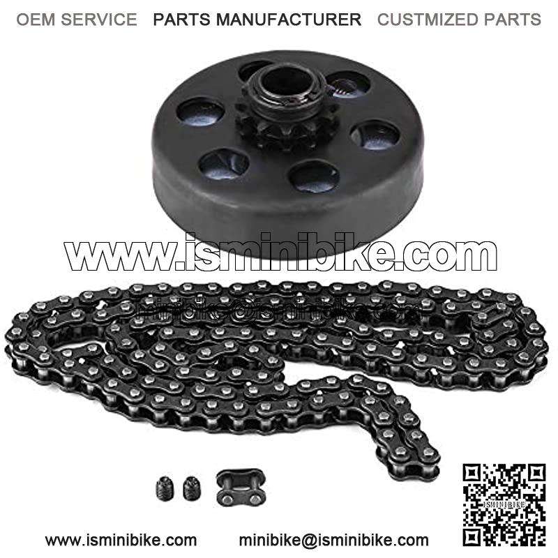 Centrifugal Clutch, Centrifugal Clutch and Master Link 3/4" Bore 12 Tooth #35 Chain Screw Sets for Go Kart Mini Bike 6.5HP