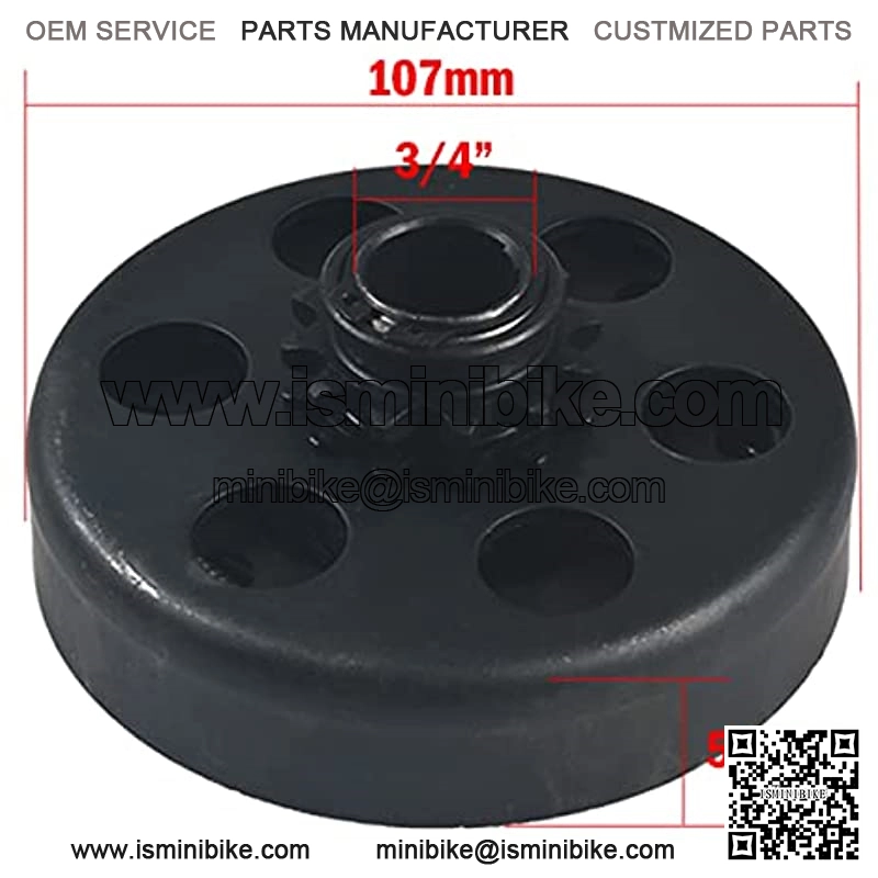 Go Kart Mini Bike Clutch 3/4 Bore 12T with #35 Chain Screws Fit for Go Kart Minibike Engines - Image 2