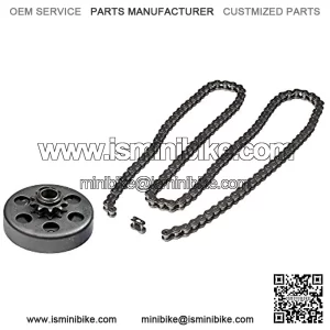 3/4" Clutch Assembly, Chain Sprocket, #420 Open Loop Chain Set for Go-Karts & Mini Bikes
