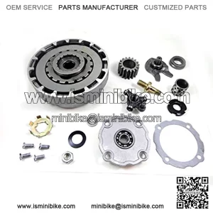 17T Teeth Semi Automatic Clutch Assembly with Accessories for 50cc 70cc 90cc 110cc 125cc 135cc ATV Quad Go Kart Dirt Bike Taotao SUNL Roketa Kazuma JCL NST