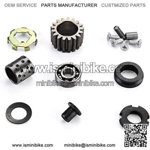 2 Pieces Chain Roller Tensioners Mini Bike Chain Tensioners Adjustable Roller Chain Tensioners Metal Chain Tension Rollers W/Spring 110 cc 125 cc 140 cc for Motorcycle Mini Bike ATV