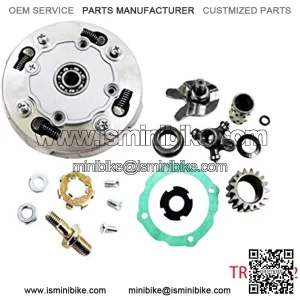 18T Teeth Semi Automatic Clutch Assembly with Accessories for 50cc 70cc 90cc 110cc 125cc 135cc ATV Quad Go Kart Dirt Bike Taotao SUNL Roketa Kazuma JCL NST