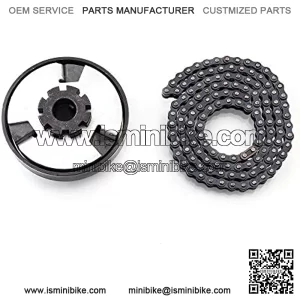 Clutch Assembly 3/4" Bore 4ft 35 Chain 12T Centrifugal Clutch for Go Kart, Minibike, ATV