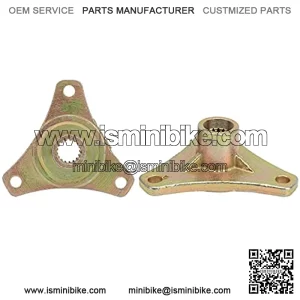 Buje de Eje Trasero de Rueda Estriada, Buje de Rueda Estriado de Aleaci??n de Acero de 2 Piezas 17T, Buje de Rueda de 3 Pernos para Quad ATV Go Kart 50cc 110cc