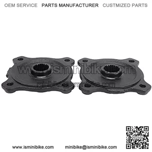 Buje de Eje Trasero, 2 Piezas de 23 Dientes, 4 Esp??rragos, Rueda de Aleaci??n de Acero, Reemplazo del Eje Trasero para 110CC 150CC Quad Bike ATV Go Kart