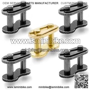 #420 Chain master link 4 PC,420 drive chain master link Gold 1 PC-420 Master Connector for Dirt Bike Pit ATV Quad Buggy- 420 connecting link BY Epromiseparts