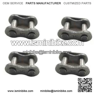 Set of (4) Standard #35 Kart Chain Master Link - Mini Bike - Go Kart Parts