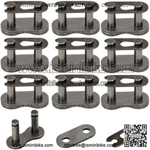 420 Chain Master Roller Connector Links for 90cc 110cc 125cc 150cc Tao Tao Coolster Apollo Pit Dirt Bike ATV Quad 196cc 212cc Coleman CT200U BT200X Baja Warrior MB200 Mini Bike Go Kart Parts