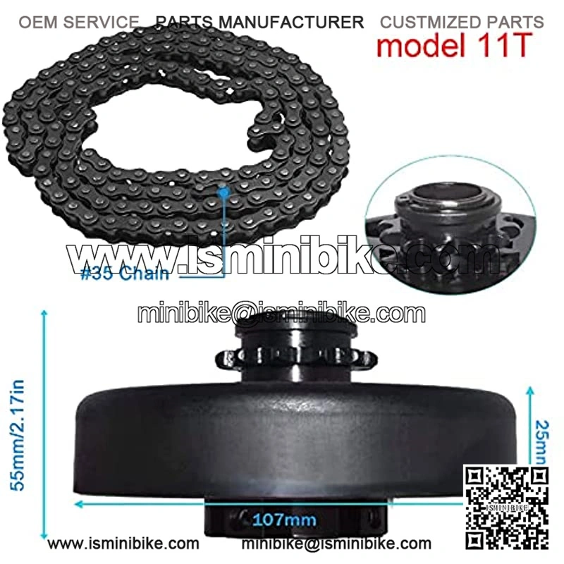 Go Kart Clutch 5/8 Bore 35 Chain 11 Tooth Sprocket for Go Kart Mini Bike - Image 3