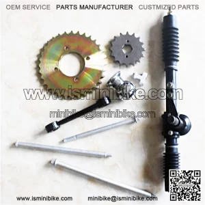 Go Kart Parts Steering Wheel Body And #530 Sprocket Assembly