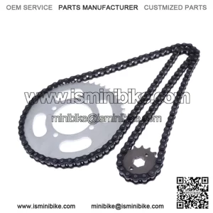 Pi??n trasero de 48 / 15T 48/15 + cadena para motos de cross T8150 Pi??n trasero de 48 dientes
