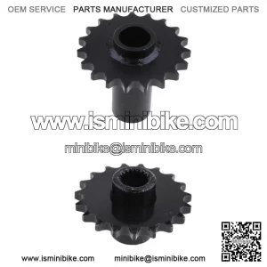 2 Piezas 19T 428 Pi??n de Cadena Delantero Cog GY6 150cc Quad Dirt Bike  Buggy de Repuesto  Pi??n de la rueda delantera 19T