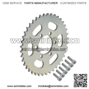 #35 Chain 40T Rear Chain Sprocket w/ Bolts for Mini Bike Go Kart Trike ATV