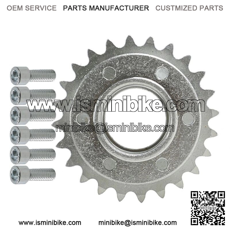#35 Front Sprocket 24T Tooth w/ Bolts for Scooter Go Kart Cart ATV Trike
