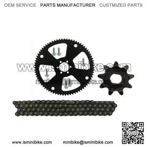 75 Tooth Front Rear Sprocket #35 Chain 9T for Mini Bike Go Kart Karting ATV