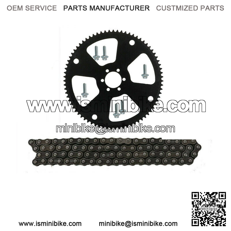 75T Sprocket + #35 Chain Gear #35 Drive Sprocket 75 Tooth Go Kart
