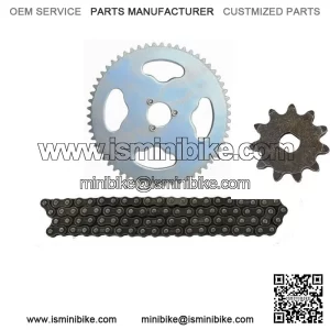 #35 Chain Sprocket 58T + 11T Sprocket + 35 Chain 116 Links for Go Kart Cart Quad