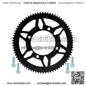 #219 Chain Rear Sprocket 76T Tooth 4 Bolts For Go Kart ATV Quad Karting