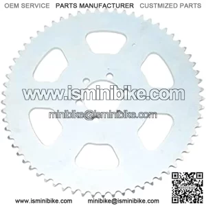 Chain Sprocket, 65 Tooth Chain Sprocket Carbon Steel 6 Holes 37mm Bore Cog Parts for Go Kart Mini Bike