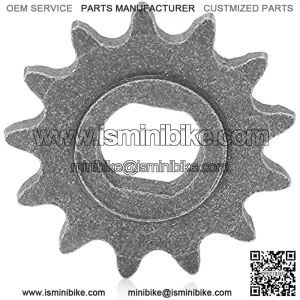 Motor Chain Sprocket,Mini Bike Sprocket,Motor Sprocket Portable Professional 25H 13T Metal H Chain Motor Sprocket Replacement for MY1020 Motor