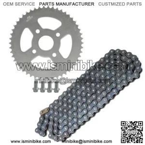 420 Chain+50T 40mm Rear Sprocket For Coleman Trail Mini Bike BT200X CT200U-EX