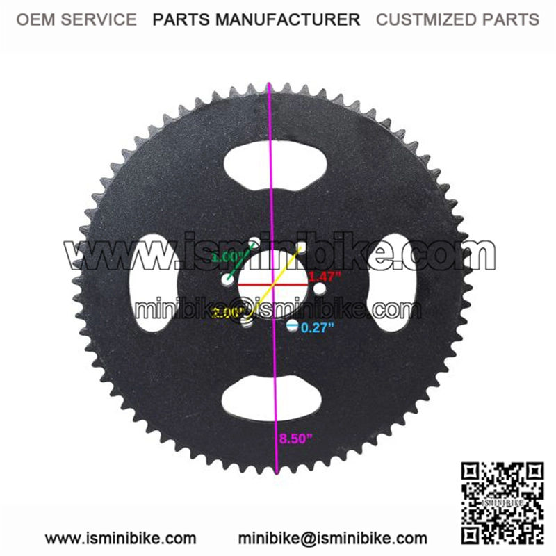 #35 Chain 70 Tooth Sprocket for the Baja Doodle Bug Mini Bike (Blitz, Dirt Bug, Racer)